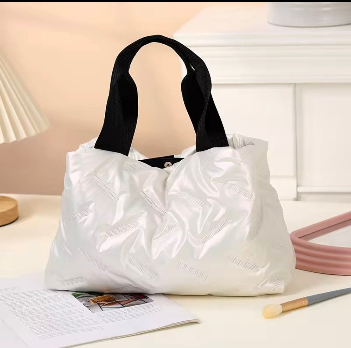 Graphite Lux mini tote