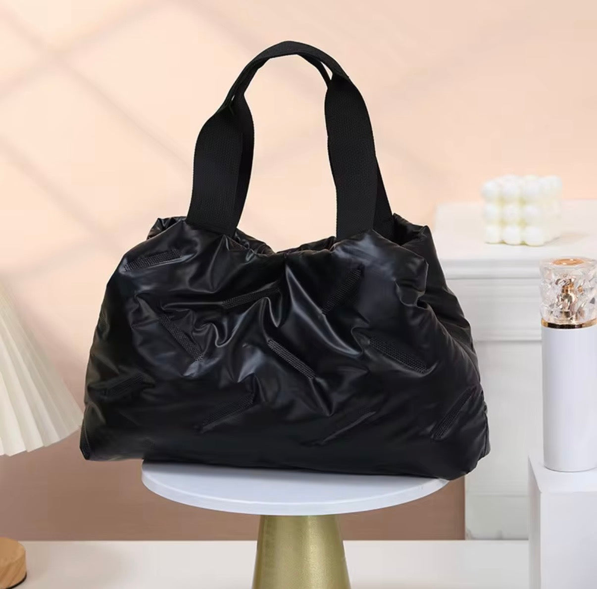 Graphite Lux mini tote